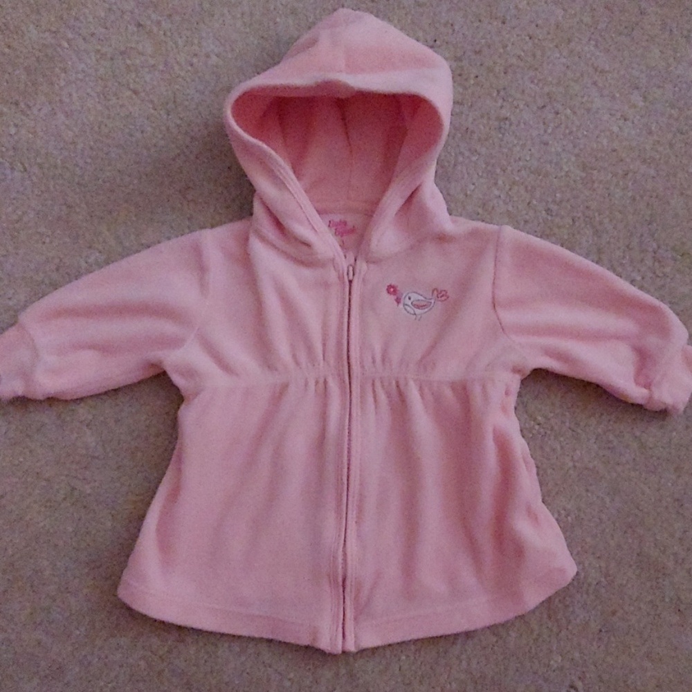 3 month old, Baby B'gosh, fleece, pink jacket with